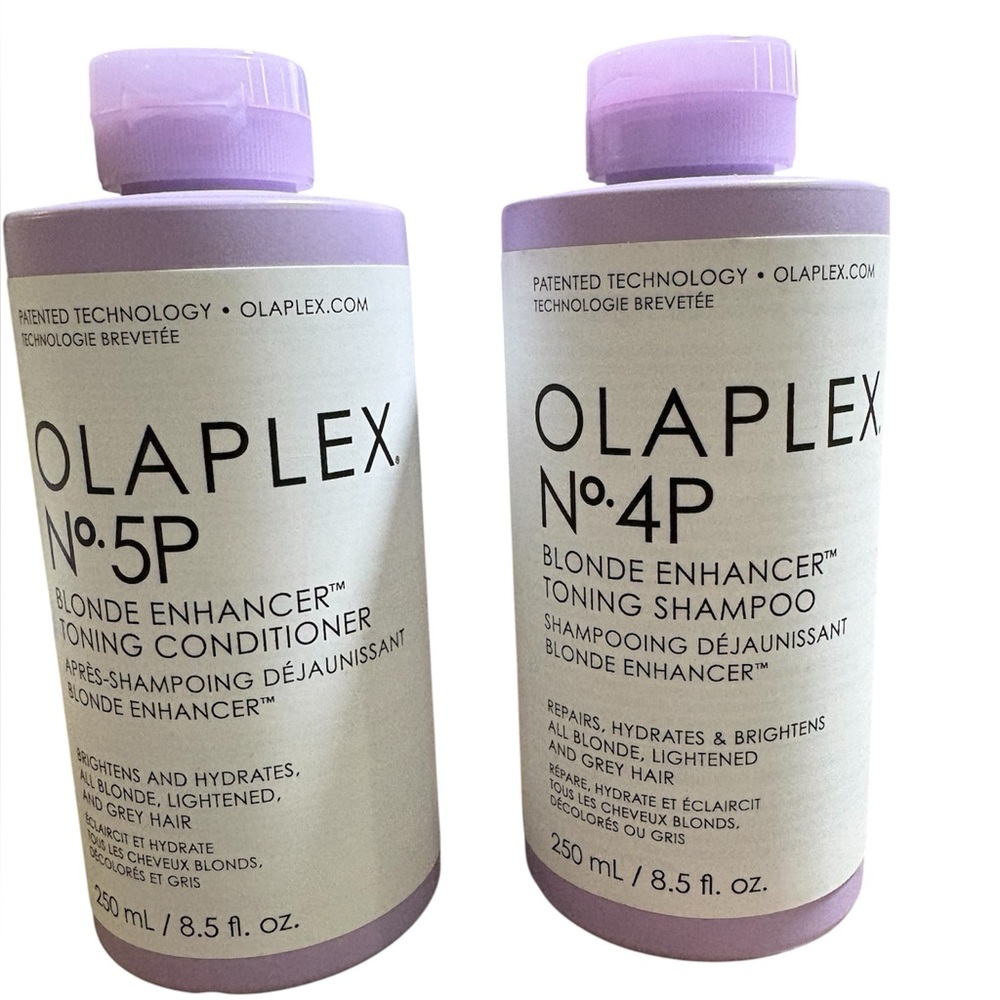 OLAPLEX No4 & No5 BLOND ENHANCER Shampoo & Conditioner Duo. 8.5 fl oz each.